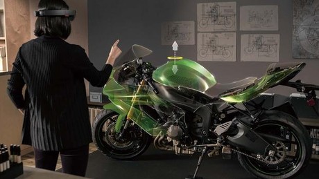 Hololens designing Motorcycle
