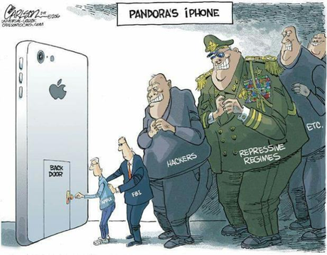 iphone back door cartoon